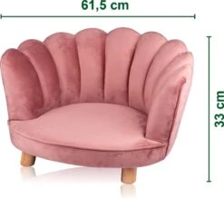 Maxxpro Katten- En Hondenstoel - Roze - Verhoogd Met Houten Poten - Fluweel Materiaal - 61.5 X 52 X 33 CM - Huisdieren Tot 80 KG -Honden Benodigdheden Verkoop 1200x1057 8