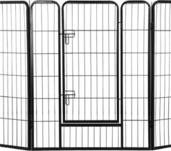 Merkloos Topmast Premium Puppyren - 120 Cm Hoog - 640 Cm Omtrek - Hondenren - Hondenhok - Zwart -Honden Benodigdheden Verkoop 1200x1058 7