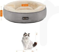 Hoppa! Hondenbed, Kattenbed, Donut, Ø 50 Cm, Lichtgrijs -Honden Benodigdheden Verkoop 1200x1061 8