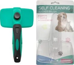 ElegaPet Hondenborstel Groen - Hondenhaar Verwijderen - Kat En Hondenkam - Slickerborstel Hond En Kat - Groomer - Ondervacht Kam Hond - Borstel Hond - Hondenborstel Langharig En Kortharig - Slickerborstel - Anti Klit/Knopen/Huidschilfers -Honden Benodigdheden Verkoop 1200x1062 1