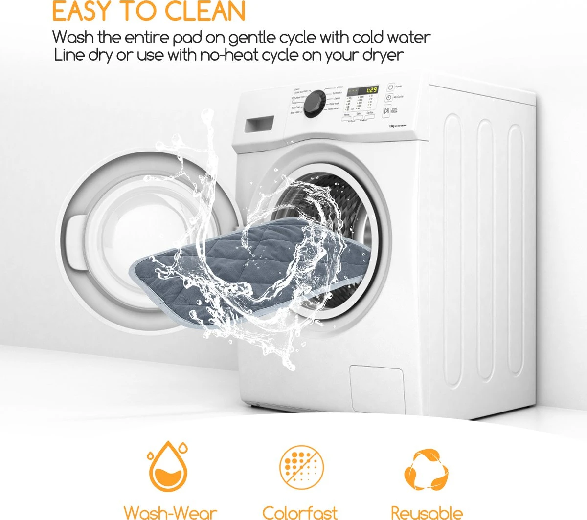 Nobleza Vetbed - Warmtemat - M - Voor Honden En Katten - 60x45cm 5 Nobleza Vetbed - Warmtemat - M - Voor Honden En Katten - 60x45cm - Afbeelding 3