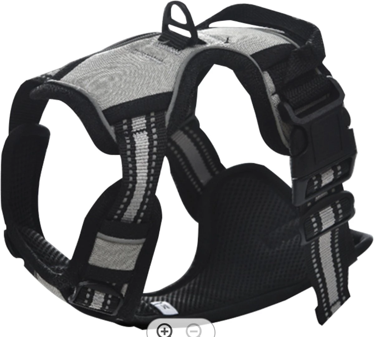 Mister Mill Hondentuigje 2x Klikgesp Maat L Grijs - Anti-Trek Tuig Hondenharnas - Y Tuig Hond Reflecterend 10 Mister Mill Hondentuigje 2x Klikgesp Maat L Grijs - Anti-Trek Tuig Hondenharnas - Y Tuig Hond Reflecterend - Afbeelding 8