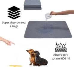 Sharon B - Puppy Training Pad - Plasmat - Beige Met Botjesprint - 80x90 Cm - Hondentoilet - Herbruikbaar - Wasbaar -Honden Benodigdheden Verkoop 1200x1087 2