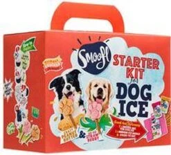 Smoofl Honden Lekkernij - Starter Kit Om Je Eigen Honden Ijs Te Maken, Kit Met 2 Ijsmixen Voor Honden, Pindakaas En Aardbei Smaak, Een Pootvormige Silicone Vorm - Voor 4 Hondenijsjes -Honden Benodigdheden Verkoop 1200x1090 1