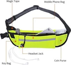 Hondenriem Hardloopriem Elastische Reflecterende Geschikt Voor Hardlopen - Handsfree Riem Met Opbergtasje – Hond Looplijn - Schokabsorberend - Groen -Honden Benodigdheden Verkoop 1200x1098 6
