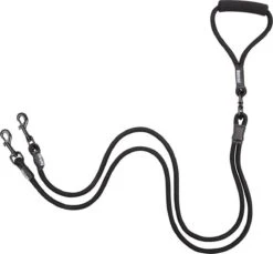 Rebel Petz - Dubbele Verstelbare Hondenriem Voor Twee Honden - Met Draaibare Sluiting En Zacht Handvat - Small En Large - Small (140 Cm Lang, Ø 8 Mm) -Honden Benodigdheden Verkoop 1200x1111 3