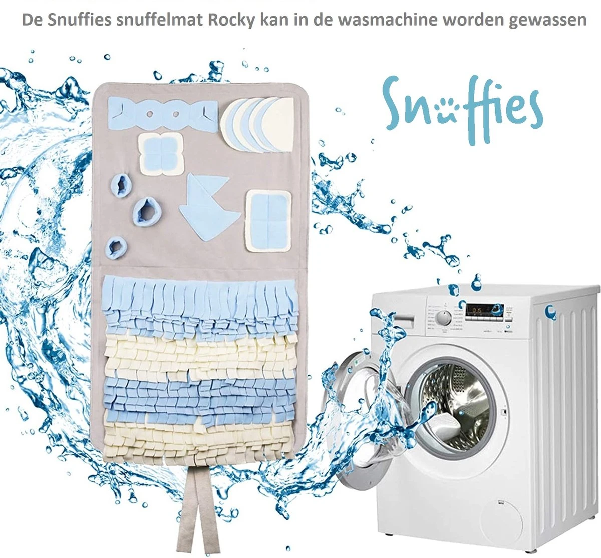 SNUFFIES® Snuffelmat Rocky 100x60cm - Snuffelmat - Snuffelmatten - Snuffelmat Hond- Intelligentie Speelgoed Hond - Hondenspeeltjes - Puppyspeelgoed 12 SNUFFIES® Snuffelmat Rocky 100x60cm - Snuffelmat - Snuffelmatten - Snuffelmat Hond- Intelligentie Speelgoed Hond - Hondenspeeltjes - Puppyspeelgoed - Afbeelding 10