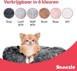 Snoozle Donut Hondenmand - Zacht En Luxe Hondenkussen - Wasbaar - Fluffy - Hondenmanden - 50cm - Grijs -Honden Benodigdheden Verkoop 1200x1118 9