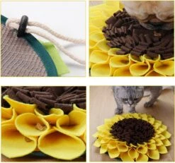 Merkloos Snuffelmat Voor Hond En Kat - Zonnebloem - Trainingsmat - Anti Schrok - 38 Centimeter -Honden Benodigdheden Verkoop 1200x1120 8