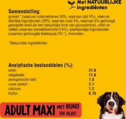 Pedigree Maxi Adult Honden Droogvoer - Rund - 15 Kg -Honden Benodigdheden Verkoop 1200x1134