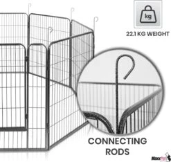 MaxxPet Puppyren - Hondenbench - Hondenren- Puppyren Met 8 Kennelpanelen - Staal -80 X 100 Cm Ø 210 Cm 19 MaxxPet Puppyren - Hondenbench - Hondenren- Puppyren Met 8 Kennelpanelen - Staal -80 X 100 Cm Ø 210 Cm -Honden Benodigdheden Verkoop 1200x1138 3