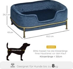 PawHut Hondenbank Met Rugleuning Huisdierenbank Met Metalen Poten Hondenbed Kattenbank D04-157 12 PawHut Hondenbank Met Rugleuning Huisdierenbank Met Metalen Poten Hondenbed Kattenbank D04-157 -Honden Benodigdheden Verkoop 1200x1138 4