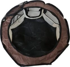 Dailyibed Opvouwbare Puppyren - Bruin - 115x115x58 Cm - Incl. Draagtas - Incl. Voederbak -Honden Benodigdheden Verkoop 1200x1140 9