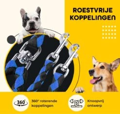 KCMultisupplies Dubbele Hondenriem Voor 2 Honden - Duo Hondenlijn Voor Hond - 120cm - Hondenleiband Riem -Honden Benodigdheden Verkoop 1200x1141 6