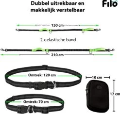 Filo Elastische Hondenriem Middel - Hardlopen En Wandelen - Hardloopriem Hond Handsfree Met Heuptasje - Looplijn Met Heupriem - Canicross Gordel Honden - Riemen - Heupgordel - Leiband -Honden Benodigdheden Verkoop 1200x1142 10
