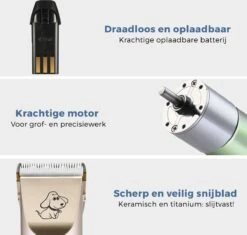 LifeGoods Hondentondeuse - Voor Katten En Honden - Complete Set - 5 Standen - Draadloos - Oplaadbaar - Goud/Zwart 15 LifeGoods Hondentondeuse - Voor Katten En Honden - Complete Set - 5 Standen - Draadloos - Oplaadbaar - Goud/Zwart -Honden Benodigdheden Verkoop 1200x1143 9