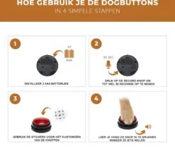 Praatknop Hond - Honden Praatknop - Dog Buttons - Hondenspeelgoed Intelligentie - Dogbuttons - Hondenspeelgoed - Praatknop Voor Honden - Honden Training -Honden Benodigdheden Verkoop 1200x1145 21