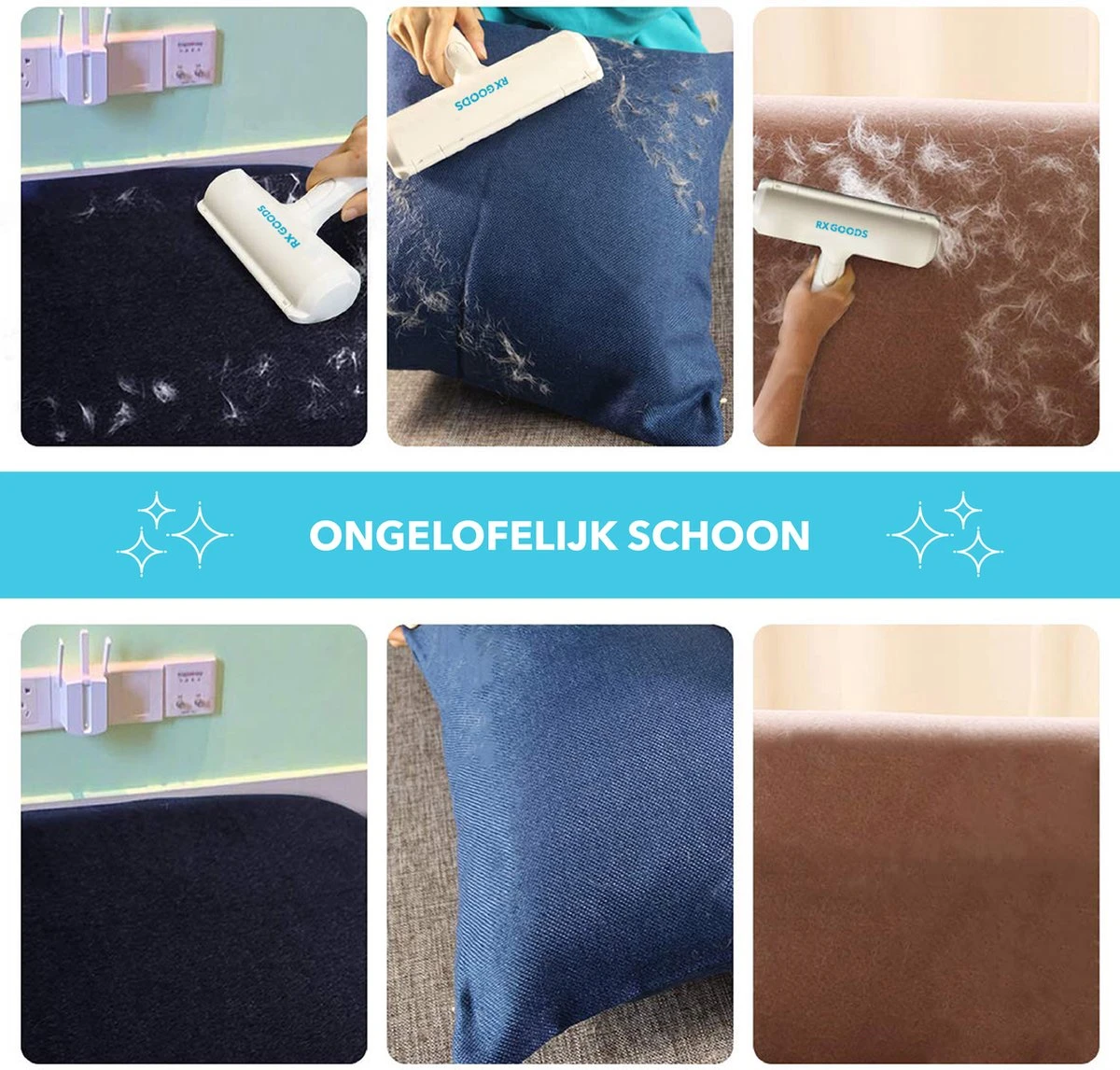 RX Goods Pluizen En Haren Verwijderaar Met Schoonmaakborstel - Kleding Borstel & Roller – Huisdier 5 RX Goods Pluizen En Haren Verwijderaar Met Schoonmaakborstel - Kleding Borstel & Roller – Huisdier - Afbeelding 3