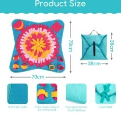 Nobleza Snuffelmat - Speelmat - Hondenspeelgoed - Fleece - Snackmat - 70 X 70 Cm -Honden Benodigdheden Verkoop 1200x1148 12