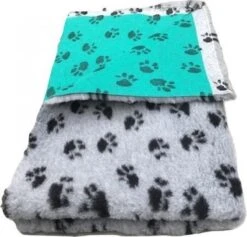 Vet Bed Grijs Met Voetprint Groene Rug 22mm 150x100 Cm 7 Vet Bed Grijs Met Voetprint Groene Rug 22mm 150x100 Cm -Honden Benodigdheden Verkoop 1200x1150 13