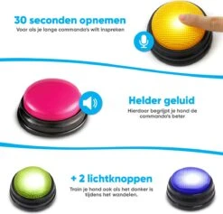 BFreshPets Praatknop Voor Honden - 6 Stuks - Dogbuttons - Hondenspeelgoed - Honden Training - Laat Uw Huisdier Spreken -Honden Benodigdheden Verkoop 1200x1150 20