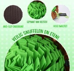 VEDIC® - XL Snuffelmat Groen/Bruin - Hondenspeelgoed- Antischrok - 45 CM - Hondenspeelgoed - Honden En Katten - Intelligentie - Slow Feeder - Voerbak 14 VEDIC® - XL Snuffelmat Groen/Bruin - Hondenspeelgoed- Antischrok - 45 CM - Hondenspeelgoed - Honden En Katten - Intelligentie - Slow Feeder - Voerbak -Honden Benodigdheden Verkoop 1200x1151 9