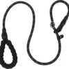 Nixnix - Honden Riem - 1,7cm - Zwart - 1,2cm Dik - Sliplijn - Nylon - Hondenriem - Verstelbaar - Jachtlijn Met Stop - Leiband -Honden Benodigdheden Verkoop 1200x1152 4