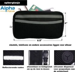 Looplijn Met Heupriem Hands Free - Hondenriem - Reflecterende Hardloopband -Elastische Leiband - Heuptas En Flessenhouder - Zwart - 150 Cm Tot 210 Cm -Honden Benodigdheden Verkoop 1200x1152 5