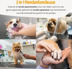 Loyalpetclub® Professionele 2-in-1 Hondentondeuse Voor Dikke Vacht – Draadloze Honden Tondeuse & Hondentrimmer – Stille Tondeuse Katten & Honden Trimset - Inclusief Opbergtasje -Honden Benodigdheden Verkoop 1200x1153 4