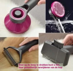 Hondenborstel Set 3 In 1 - Hondenkam - Borstelset - Klittenkam Hond - Ondervacht Kam - Furminator - Slickerborstel - Kattenkam - Verwijderd Klitten En Voorkomt Haaruitval -Honden Benodigdheden Verkoop 1200x1159 27