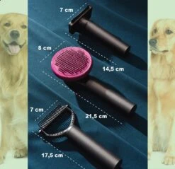 Hondenborstel Set 3 In 1 - Hondenkam - Borstelset - Klittenkam Hond - Ondervacht Kam - Furminator - Slickerborstel - Kattenkam - Verwijderd Klitten En Voorkomt Haaruitval -Honden Benodigdheden Verkoop 1200x1159 30