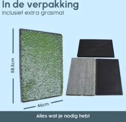 Merkloos Gtrise Hondentoilet Met 2 Matten - Out/Indoor - Zindelijkheidstraining Ebook - Dieren Wc -Honden Benodigdheden Verkoop 1200x1162 7
