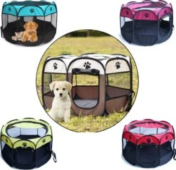 Opvouwbare Puppyren Bruin 90x90x60cm - Puppytent - Dogs&Co -Honden Benodigdheden Verkoop 1200x1163 12