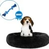 Pawzle Hondenmand - Donut Hondenkussen - Kattenmand - Bed Voor Honden & Katten - Wasbaar - 50cm - Zwart -Honden Benodigdheden Verkoop 1200x1165 18