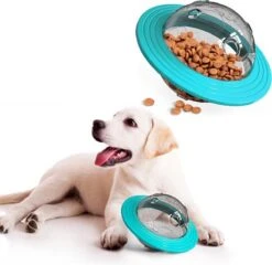 Merkloos Hondenspeeltje UFO Blauw Geschikt Voor Puppy's Tot En Met Grote Honden - Honden Speelgoed - Anti Bijt Speelgoed - Voerbal - Honden Speelgoed Intelligentie - Bijtspeelgoed - Interactieve Hond - Hondenspeeltjes - Traingsbal - Sterk Materiaal - Blauw -Honden Benodigdheden Verkoop 1200x1165 23
