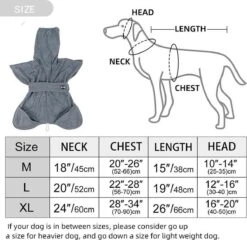 Super Absorberende Honden Badjas Grijs Maat L -Honden Benodigdheden Verkoop 1200x1166 8