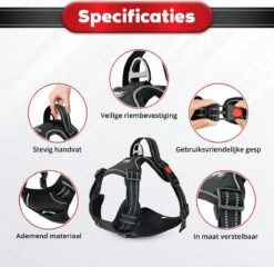 Purrr Fect Hondentuigje - Anti-Trek Tuig - Hondenharnas - Y Tuig Hond - Waterproof - Reflecterend - Verstelbaar - Maat L -Honden Benodigdheden Verkoop 1200x1167 25