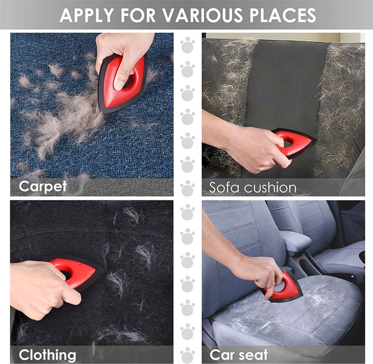 HairClean® Huisdierhaar Verwijderaar- Zwart - Haar Verwijderaar - Huisdieren - Hond En Kat - Pluizen Verwijderaar- 11 HairClean® Huisdierhaar Verwijderaar- Zwart - Haar Verwijderaar - Huisdieren - Hond En Kat - Pluizen Verwijderaar- - Afbeelding 9