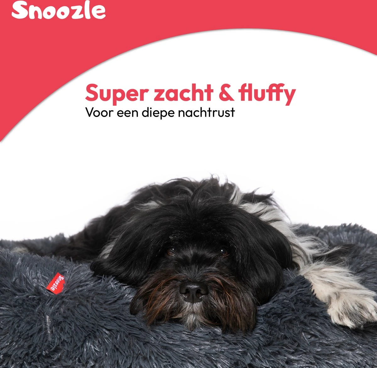 Snoozle Donut Hondenmand - Zacht En Luxe Hondenkussen - Wasbaar - Fluffy - Hondenmanden - 70cm - Grijs 4 Snoozle Donut Hondenmand - Zacht En Luxe Hondenkussen - Wasbaar - Fluffy - Hondenmanden - 70cm - Grijs - Afbeelding 2