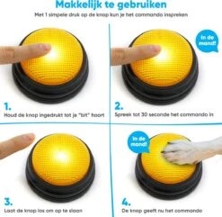 BFreshPets Praatknop Voor Honden - 6 Stuks - Dogbuttons - Hondenspeelgoed - Honden Training - Laat Uw Huisdier Spreken -Honden Benodigdheden Verkoop 1200x1170 21
