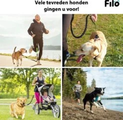 Filo Elastische Hondenriem Middel - Hardlopen En Wandelen - Hardloopriem Hond Handsfree Met Heuptasje - Looplijn Met Heupriem - Canicross Gordel Honden - Riemen - Heupgordel - Leiband -Honden Benodigdheden Verkoop 1200x1171 7