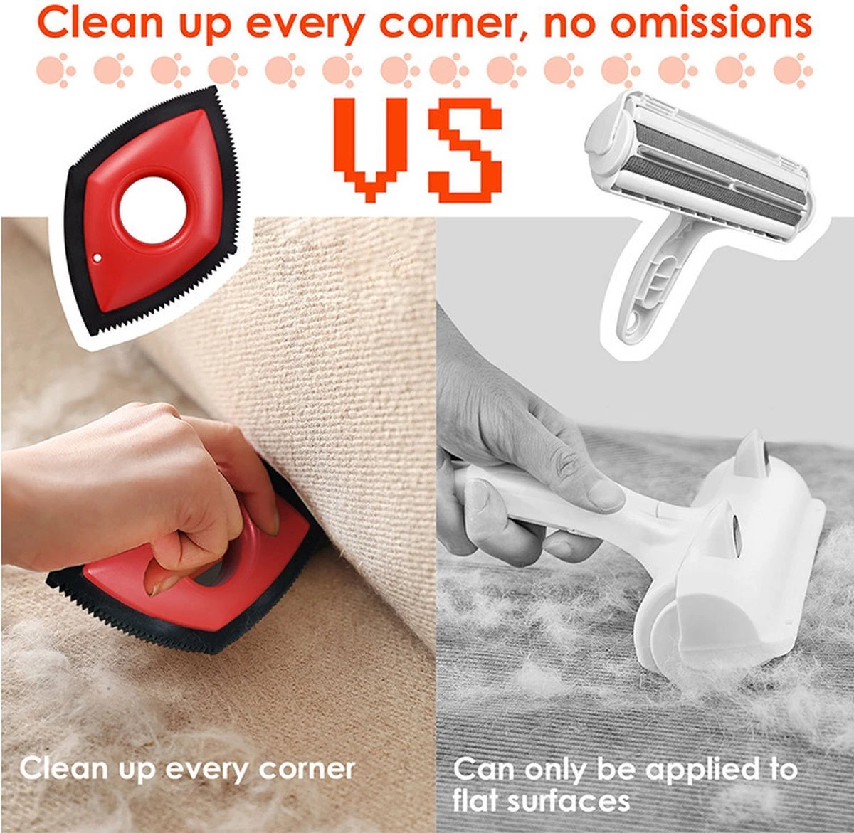 HairClean® Huisdierhaar Verwijderaar- Zwart - Haar Verwijderaar - Huisdieren - Hond En Kat - Pluizen Verwijderaar- 4 HairClean® Huisdierhaar Verwijderaar- Zwart - Haar Verwijderaar - Huisdieren - Hond En Kat - Pluizen Verwijderaar- - Afbeelding 2