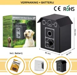 Merkloos Barky® Anti Blaf Apparaat Honden Ultrasoon Hondentrainer Incl Batterij - Anti Blafband Alternatief Veilig & Diervriendelijk - Dog Anti Bark Control -Honden Benodigdheden Verkoop 1200x1172 3