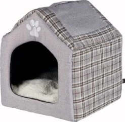 Trixie Relax Iglo Hondenhuis Silas Grijs/Creme - 40X45X40 CM