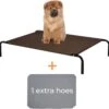 Hondenbed - Hondenstretcher - Honden Ligbed - Inclusief 2 Overtrekhoezen - XL - 110x68cm - Grijs En Koffie -Honden Benodigdheden Verkoop 1200x1175 9