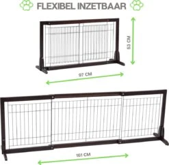 Hondenhek - Traphekje Hond - Traphekje Zonder Boren - Traphekje - BxH 161-97 X 53 Cm - Koffiebruin -Honden Benodigdheden Verkoop 1200x1178 9