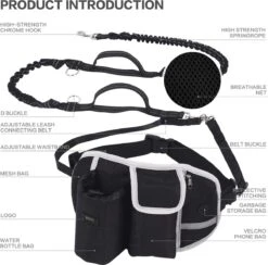 BOTC Looplijn Hond Met Heupriem Voor Hardlopen - Hondenriem - Zwart 13 BOTC Looplijn Hond Met Heupriem Voor Hardlopen - Hondenriem - Zwart -Honden Benodigdheden Verkoop 1200x1184 12