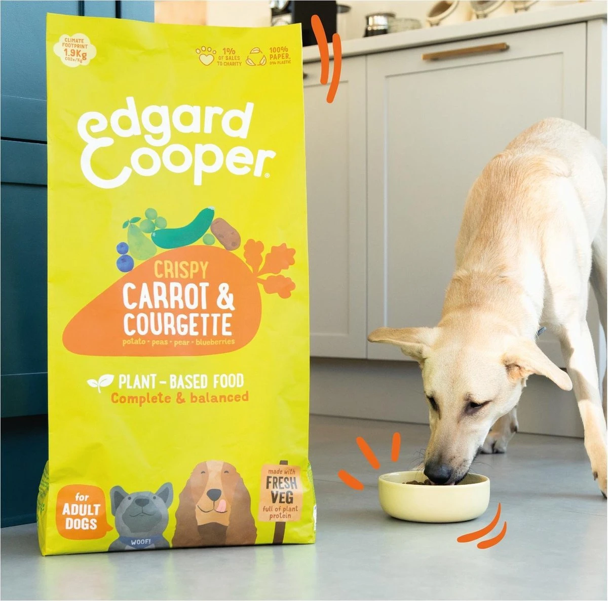 Edgard&Cooper Plantbased Adult Wortel&Courgette - Hondenvoer - 7 Kg 4 Edgard&Cooper Plantbased Adult Wortel&Courgette - Hondenvoer - 7 Kg - Afbeelding 2