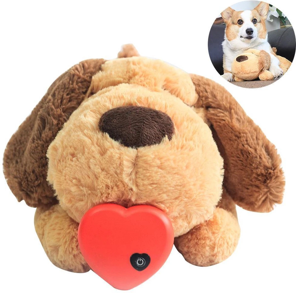 Merkloos Knuffel Met Hartslag Speciaal Voor Puppy's - Snuggle Heart Beat Puppy - Hartslagknuffel - Pluche 5 Merkloos Knuffel Met Hartslag Speciaal Voor Puppy's - Snuggle Heart Beat Puppy - Hartslagknuffel - Pluche - Afbeelding 3