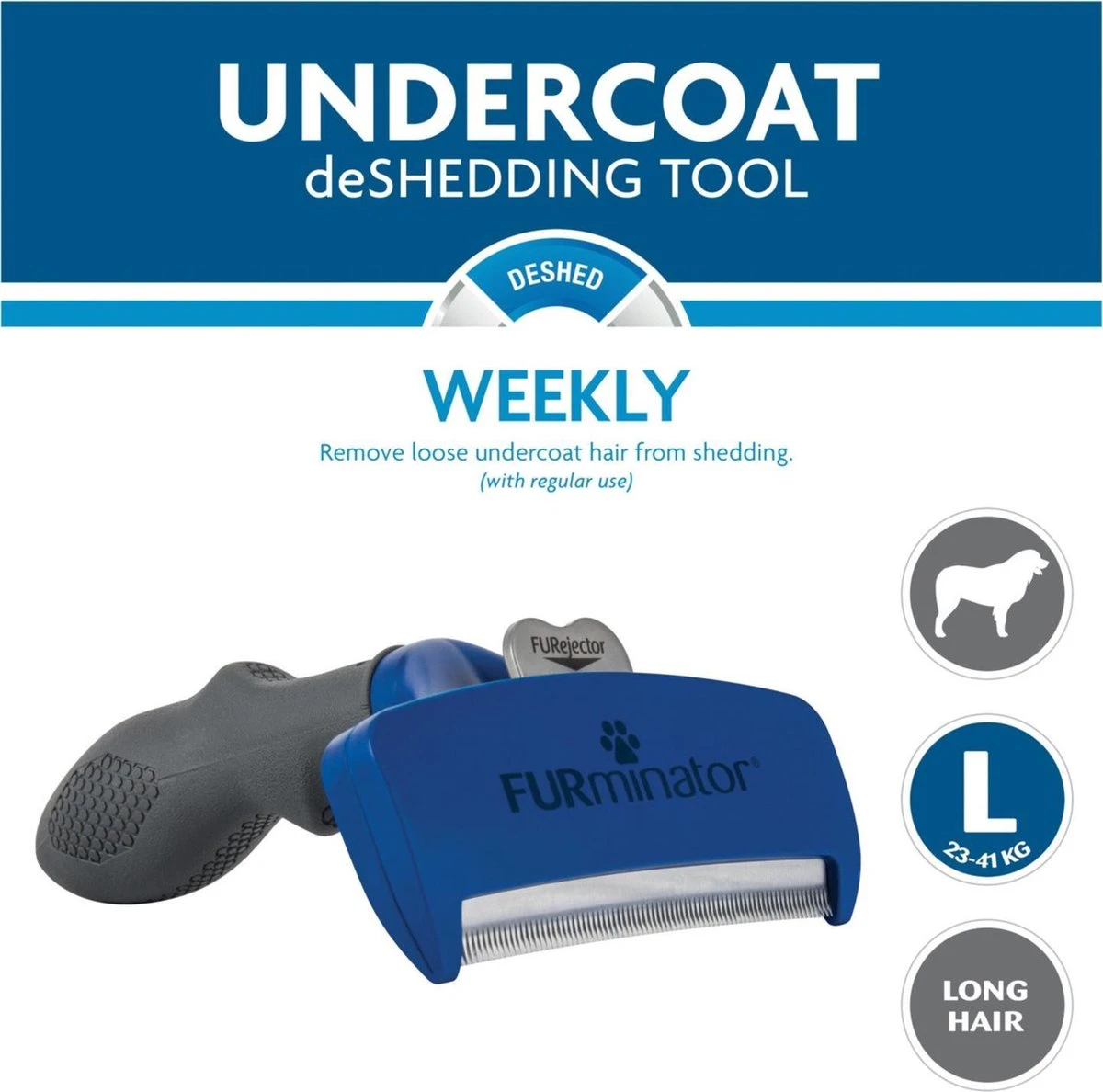 Furminator Deshedding Dog Undercoat L Long Hair 11 Furminator Deshedding Dog Undercoat L Long Hair - Afbeelding 9